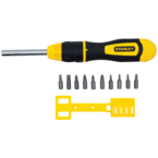 STANLEY® 11 Piece Multi-Bit Ratcheting Screwdriver Set - Eagle Tool & Supply