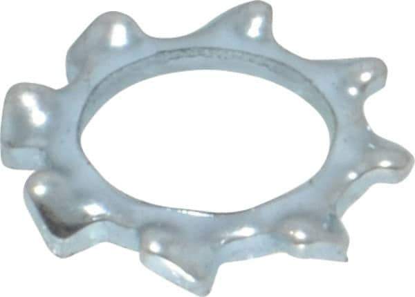 Value Collection - M6 Screw, 6.4mm ID, Spring Steel External Tooth Lock Washer - 11mm OD, Zinc-Plated, Grade 2 - Eagle Tool & Supply