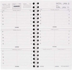 AT-A-GLANCE - 485 Sheet, 3-1/4 x 6-1/4", Weekly Appointment Refill - White - Eagle Tool & Supply