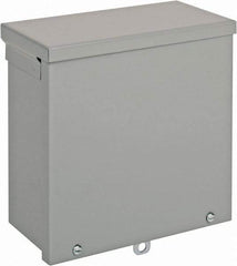 nVent Hoffman - Steel Junction Box Enclosure Screw Flat Cover - NEMA 3R, 8" Wide x 8" High x 4" Deep - Eagle Tool & Supply