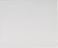 nVent Hoffman - 10-1/4" OAW x 12-1/4" OAH Powder Coat Finish Electrical Enclosure Nonperforated Panel - 14" x 12" Box, 14 Gauge Steel, Use with A14N124/A14N126/A14N128 - Eagle Tool & Supply