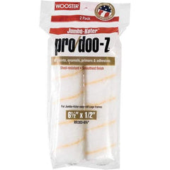 Wooster Brush - 1/2" Nap, 6-1/2" Wide Paint Mini Roller Covers - Semi-Rough Texture, Woven - Eagle Tool & Supply