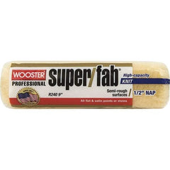 Wooster Brush - 1/2" Nap, 9" Wide Paint Roller - Semi-Rough Texture, Synthetic Knit - Eagle Tool & Supply