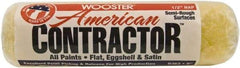 Wooster Brush - 1/2" Nap, 9" Wide Paint Roller - Semi-Rough Texture, Synthetic Knit - Eagle Tool & Supply