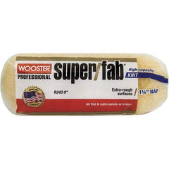Wooster Brush - 1-1/4" Nap, 9" Wide Paint Roller - Extra-Rough Texture, Synthetic Knit - Eagle Tool & Supply