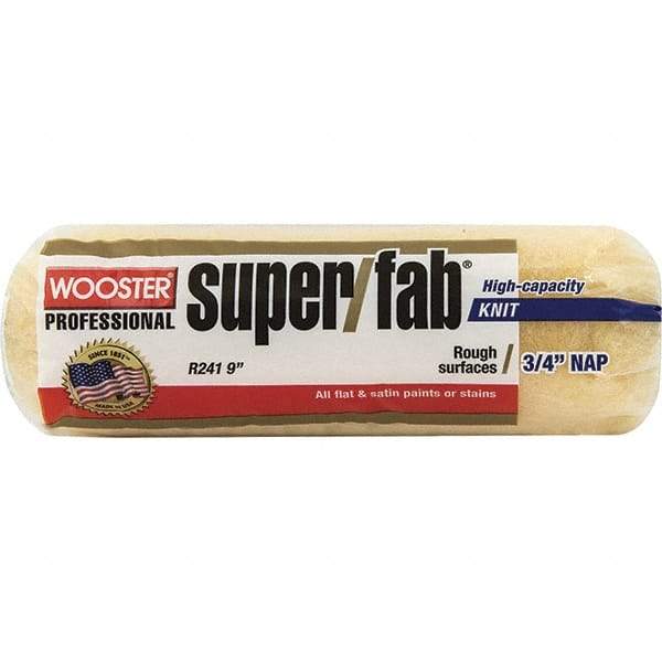 Wooster Brush - 3/4" Nap, 9" Wide Paint Roller - Rough Texture, Synthetic Knit - Eagle Tool & Supply