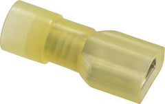 Thomas & Betts - 12 to 10 AWG, Nylon, Fully Insulated, Female Wire Disconnect - 1/4 Inch Wide Tab, Yellow, CSA Certified, RoHS Compliant, UL 94 V-2, UL File E9809, UL Listed - Eagle Tool & Supply