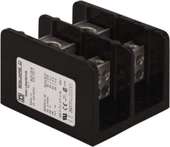 Square D - 2 Poles, 270 (Aluminium), 335 (Copper) Amp, Phenolic Power Distribution Block - 600 VAC, 1 Primary Connection - Eagle Tool & Supply
