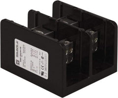 Square D - 2 Poles, 270 (Aluminium), 335 (Copper) Amp, Phenolic Power Distribution Block - 600 VAC, 1 Primary Connection - Eagle Tool & Supply