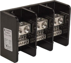 Square D - 3 Poles, 760 (Copper) Amp, Phenolic Power Distribution Block - 600 VAC, 3 Primary Connection - Eagle Tool & Supply