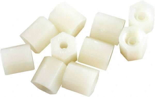Acorn Engineering - 7/16" Tube OD, Nylon Plastic Compression Tube Compression Nut - 1/8" Pipe, 5/16-24 UNFI Thread - Eagle Tool & Supply
