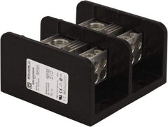 Square D - 2 Poles, 620 (Aluminium), 760 (Copper) Amp, Phenolic Power Distribution Block - 600 VAC, 2 Primary Connection - Eagle Tool & Supply