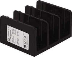 Square D - 3 Poles, 270 (Aluminium), 350 (Copper) Amp, Phenolic Power Distribution Block - 600 VAC, 2 Primary Connection - Eagle Tool & Supply
