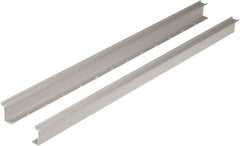 Square D - 1m Long x 0.3 Inch Wide x 1.38 Inch High x Aluminum DIN Rail - 0.04 Inch Thick - Eagle Tool & Supply