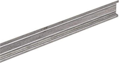 Square D - 1m Long x 0.3 Inch Wide x 1.38 Inch High x Steel DIN Rail - 0.04 Inch Thick - Eagle Tool & Supply