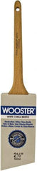 Wooster Brush - 2-1/2" Angled Hog Sash Brush - 2-15/16" Bristle Length, 7-7/8" Maple Rattail Handle - Eagle Tool & Supply
