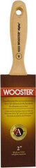 Wooster Brush - 2" Flat Synthetic Varnish Brush - 2-11/16" Bristle Length, 6-1/2" Maple Beavertail Handle - Eagle Tool & Supply