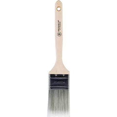 Wooster Brush - 2" Flat Synthetic Sash Brush - 2-11/16" Bristle Length, 7-3/4" Wood Fluted Handle - Eagle Tool & Supply