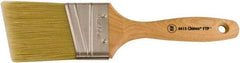 Wooster Brush - 2-1/2" Angled Synthetic Varnish Brush - 2-15/16" Bristle Length, 5-7/8" Maple Beavertail Handle - Eagle Tool & Supply