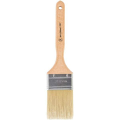 Wooster Brush - 2-1/2" Flat Synthetic Sash Brush - 2-15/16" Bristle Length, 7-7/8" Maple Fluted Handle - Eagle Tool & Supply