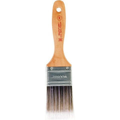 Wooster Brush - 2" Flat Nylon/Polyester Varnish Brush - 2-11/16" Bristle Length, 6-1/2" Maple Beavertail Handle - Eagle Tool & Supply