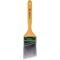 Wooster Brush - 2-1/2" Angled Synthetic Sash Brush - 2-15/16" Bristle Length, 7.77" Maple Fluted Handle - Eagle Tool & Supply
