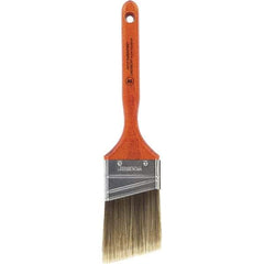 Wooster Brush - 2-1/2" Angled Nylon/Polyester Sash Brush - 2-15/16" Bristle Length, 7-3/16" Wood Fluted Handle - Eagle Tool & Supply