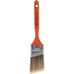 Wooster Brush - 2" Angled Nylon/Polyester Sash Brush - 2-11/16" Bristle Length, 7-3/16" Wood Fluted Handle - Eagle Tool & Supply