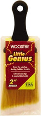 Wooster Brush - 2" Flat Synthetic General Purpose Paint Brush - 2-3/16" Bristle Length, 2-1/2" Plastic Short Handle - Eagle Tool & Supply