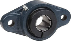 Value Collection - 1-3/16" ID, 5-13/16" OAL x 1-21/32" OAH 2-Bolt Flange - 2,540 Lb Static Cap, 4,383 Lb Dyn Cap, 4-19/32" Btw Mnt Hole Ctrs, 45/64" Base-to-Ctr Ht, Cast Iron - Eagle Tool & Supply