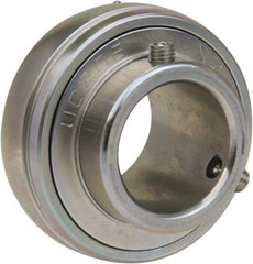 Value Collection - 1-1/2" ID x 3.15" OD, 6,541 Lb Dynamic Capacity, Ball Bearing Insert Insert Bearing - Zinc Chromate Plated Steel Insert, 0.827" Race Width, 4,001 Lb Static Capacity - Eagle Tool & Supply