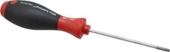 Wiha - T20 Torx Driver - 100mm Blade Length, 8-1/4" OAL, Ergonomic Handle - Eagle Tool & Supply