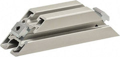 80/20 Inc. - 40mm Wide, Open Shelving Accessory/Component - Aluminum, Clear Anodized Finish, 160mm Long, Use with 4545 - Eagle Tool & Supply