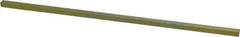 Precision Brand - 12" Long, Gold Dichromate-Plated Key Stock - Medium Carbon Steel - Eagle Tool & Supply
