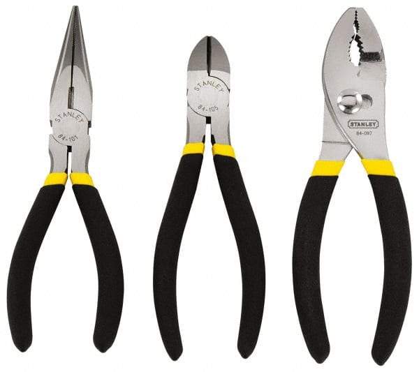 Stanley - 3 Piece Plier Set - Comes in Display Card - Eagle Tool & Supply