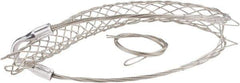 Woodhead Electrical - 1 to 1.24 Inch Cable Diameter, Tinned Bronze, Single Loop Support Grip - 24 Inch Long, 1,680 Lb. Breaking Strength, 15 Inch Mesh Length - Eagle Tool & Supply