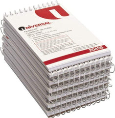 UNIVERSAL - 50 Sheet, 5 x 3", Glue Top Ruled Writing Pad - White - Eagle Tool & Supply