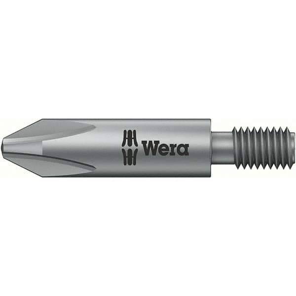 Wera - #2 Phillips Screwdriver Bit - M5 Drive, 2" OAL - Eagle Tool & Supply