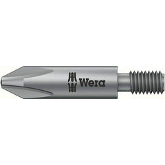Wera - #2 Phillips Screwdriver Bit - M5 Drive, 1-1/4" OAL - Eagle Tool & Supply