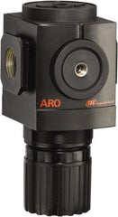 ARO/Ingersoll-Rand - 1 NPT Port, 290 CFM, Aluminum Heavy-Duty Regulator - 10 to 200 psi Range, 250 Max psi Supply Pressure, 1/8" Gauge Port Thread, 4.091" Wide x 7.223" High - Eagle Tool & Supply
