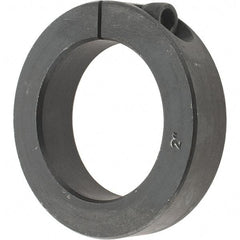 Value Collection - 2" Bore, Steel, One Piece Clamp Collar - 3" Outside Diam, 11/16" Wide - Eagle Tool & Supply