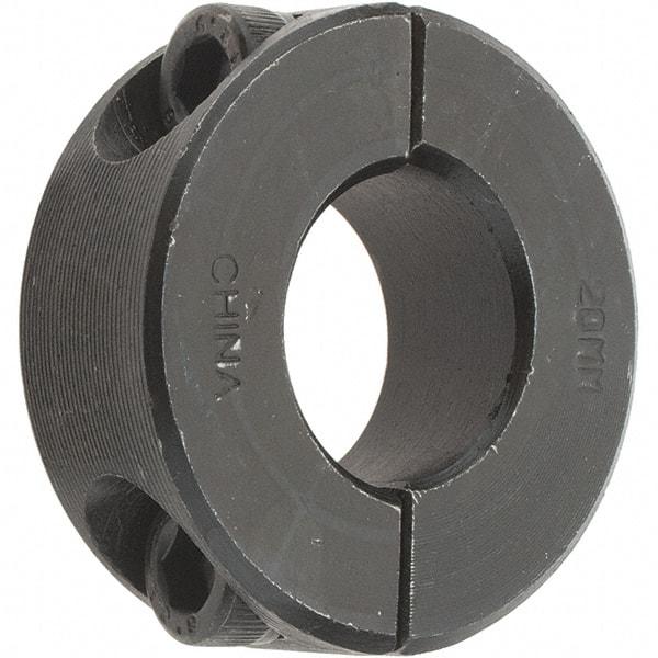 Value Collection - 20mm Bore, Steel, Two Piece Shaft Collar - 1-5/8" Outside Diam - Eagle Tool & Supply