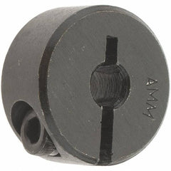 Value Collection - 4mm Bore, Steel, One Piece Clamp Collar - 11/16" Outside Diam - Eagle Tool & Supply