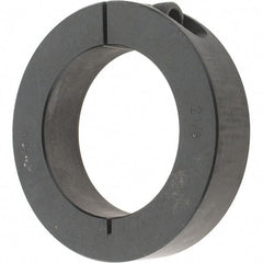 Value Collection - 2-1/8" Bore, Steel, One Piece One Piece Split Shaft Collar - 3-1/4" Outside Diam, 3/4" Wide - Eagle Tool & Supply
