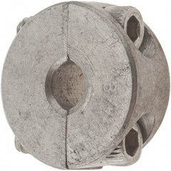 Value Collection - 3/16" Bore, Stainless Steel, Two Piece Shaft Collar - 11/16" Outside Diam, 5/16" Wide - Eagle Tool & Supply