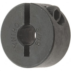 Value Collection - 3/16" Bore, Steel, One Piece Clamp Collar - 11/16" Outside Diam, 5/16" Wide - Eagle Tool & Supply