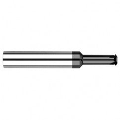 0.0980″ Cutter Diameter × 0.3750″ (3/8″) Reach Carbide Single Form #6 Thread Milling Cutter, 4 Flutes, Amorphous Diamond Coated - Eagle Tool & Supply