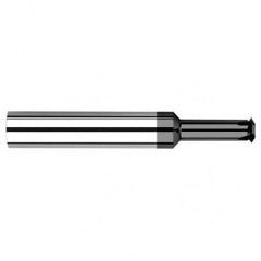 0.1800″ Cutter Diameter × 0.7500″ (3/4″) Reach Carbide Single Form 1/4″ Thread Milling Cutter, 4 Flutes, Amorphous Diamond Coated - Eagle Tool & Supply