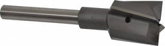 Made in USA - 1-1/2" Diam, 1/2" Shank, Diam, 4 Flutes, Straight Shank, Interchangeable Pilot Counterbore - Eagle Tool & Supply