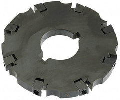 APT - Arbor Hole Connection, 0.53" Cutting Width, 1-7/8" Depth of Cut, 6" Cutter Diam, 1-1/2" Hole Diam, 12 Tooth Indexable Slotting Cutter - SM61 Toolholder, CTA 2 Insert - Eagle Tool & Supply